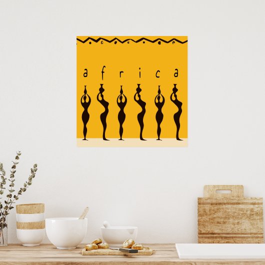 Poster Femmes africaines (Cuisine)