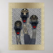 Poster Femmes africaines en or (Devant)