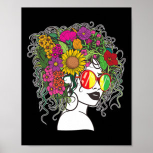 Poster Femmes afro-américaines Black Melanin Queen Ju