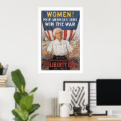 Poster Femmes ! Aider les fils américains (Bureau à domicile)