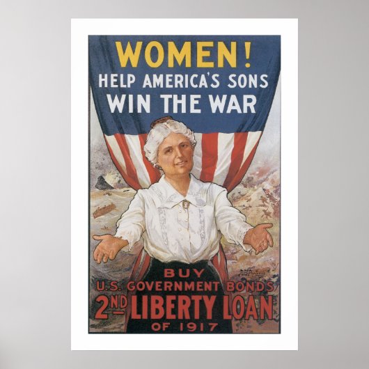 Poster Femmes ! Aider les fils américains (Devant)