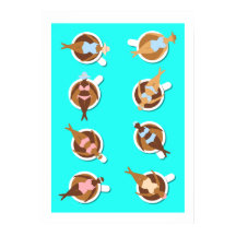 Femmes amoureuses du café dans les tasses à café C