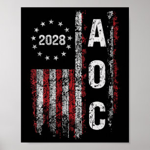 Poster Femmes Aoc Alexandria Ocasio Cortez 2028 Pour Pres
