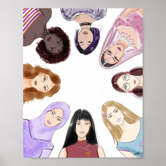 Poster femmes, art, (Devant)