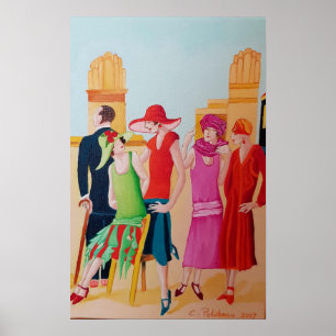 Poster Femmes Art Déco