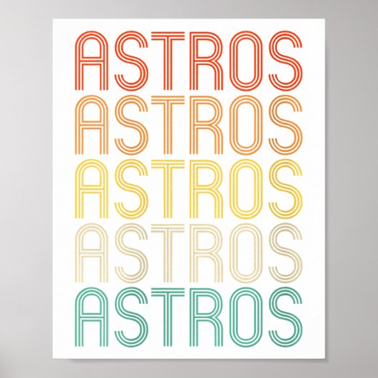 Poster Femmes Astros (Devant)