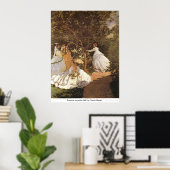 Poster Femmes au jardin 1867 par Claude Monet (Bureau à domicile)
