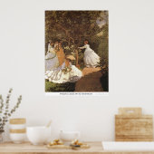 Poster Femmes au jardin 1867 par Claude Monet (Cuisine)