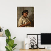Poster Femmes avec Marigold, Peinture célèbre (Bureau à domicile)