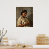 Poster Femmes avec Marigold, Peinture célèbre (Cuisine)