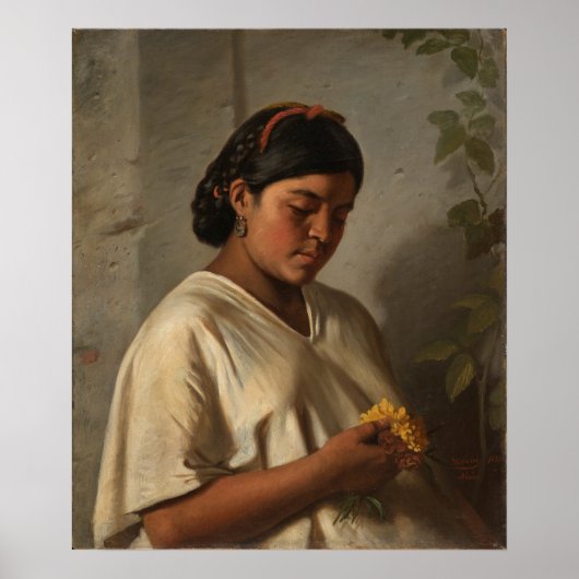 Poster Femmes avec Marigold, Peinture célèbre (Devant)