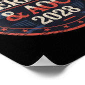 Poster Femmes Bernie Sanders Et Aoc 2028 Pour Président C (Coin)