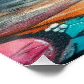 Poster Femmes breakdanceuses en action silhouette New Yor (Coin)