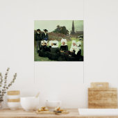 Poster Femmes bretonnes assises en grâce (Cuisine)