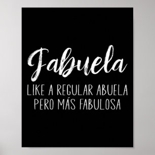 Poster Femmes Comme Une Abuela Para Fabuela Mères