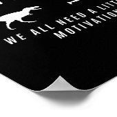 Poster Femmes Courir Avec Motivation Raptor Funny Runner (Coin)