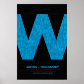Poster Femmes de philosophie - Bleu (Devant)