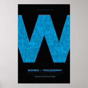 Poster Femmes de philosophie - Bleu
