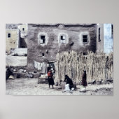 Poster Femmes dehors faire la laverie et les tâches quoti (Devant)