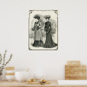 POSTER FEMMES D'ÉLÉGANCE DE 1902 (Cuisine)