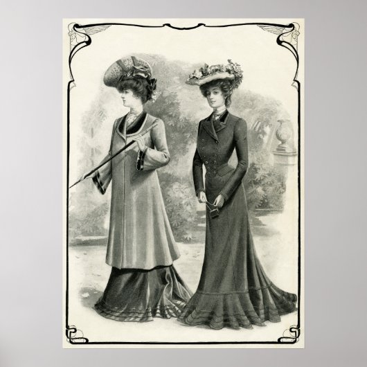POSTER FEMMES D'ÉLÉGANCE DE 1902 (Devant)