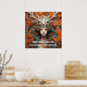 Poster Femmes des Bois: Dame des Feuilles Force (Cuisine)
