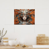 Poster Femmes des Bois: Dame des Feuilles Force (Cuisine)