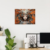 Poster Femmes des Bois: Dame des Feuilles Force (Bureau à domicile)
