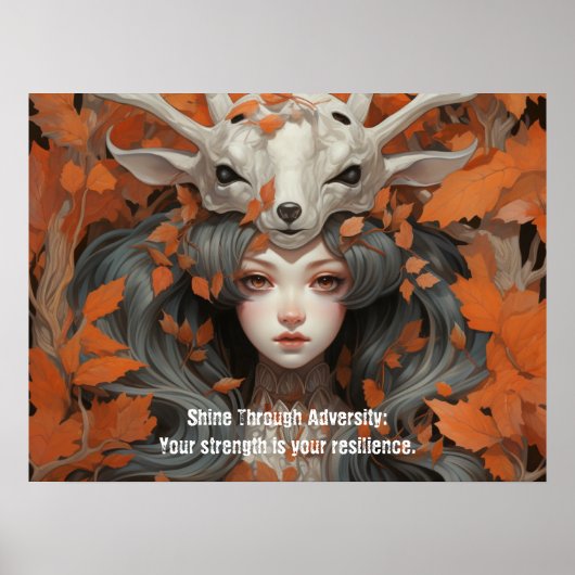Poster Femmes des Bois: Dame des Feuilles Force (Devant)