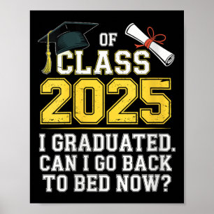 Poster Femmes drôle de la promotion de 2025 J'ai obtenu m