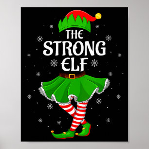 Poster Femmes Elfe Fort Noël Famille Filles Femmes Elfe