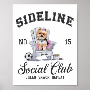 Poster Femmes en marge du club social Footballeuse maman
