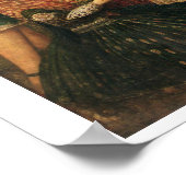 Poster Femmes et enfants dans un jardin, 19e siècle (huil (Coin)