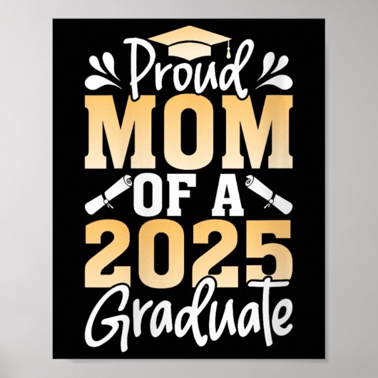 Poster Femmes Fier Maman D'Une Mère Supérieure Diplômée D (Devant)