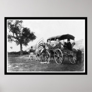 Poster Femmes gitanes dans un chariot en Turquie 1895