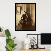 Poster Femmes habillées en hommes 1895 (Bureau à domicile)