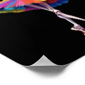 Poster Femmes Halloween Danser Skeleton arc-en-ciel Balle (Coin)