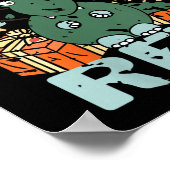 Poster FEMMES I'm A Nervous Rex Dinosaure de Noël drôle D (Coin)