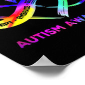 Poster Femmes Infinity Sensibilisation sur l'autisme card (Coin)