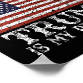 Poster Femmes Jésus est mon sauveur Trump est mon préside (Coin)