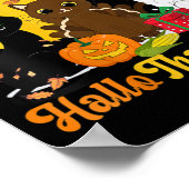 Poster Femmes joyeuses Hallothanksmas Chats Halloween Noë (Coin)