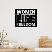 Poster Femmes Liberté de vie - Iran libre (Cuisine)