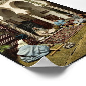 Poster Femmes mauresques fabriquant des tapis arabes, Alg (Coin)