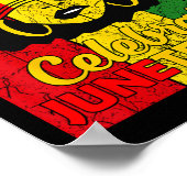 Poster Femmes Messy Bun JunetDix Célébrer l'indépendance  (Coin)