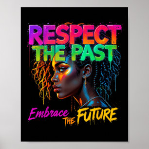 Poster Femmes Mois de l'histoire des Noirs Respectez le p