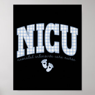 Poster Femmes Nicu Neonatal Infirmière en soins intensifs
