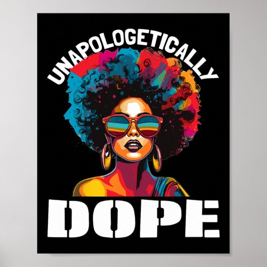 Poster Femmes noires Drogue sans apologisme JunetDix Noir (Devant)