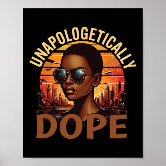 Poster Femmes noires Drogue sans apologisme JunetDix Noir (Devant)