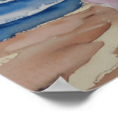 POSTER FEMMES NOIRES SUR LA PLAGE AVEC SAN FRANCISCO SKYL (Coin)