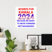Poster Femmes pour l'élection de Kamala Harris 2024 (Bureau à domicile)